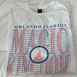White Magic Kingdom Graphic T-Shirt